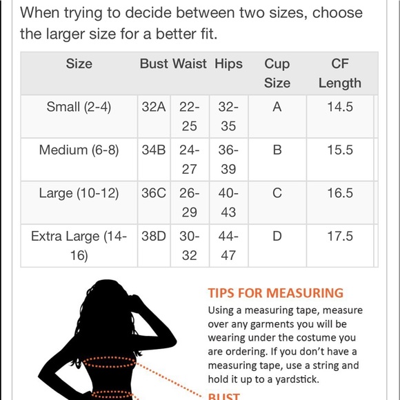 Spirit Halloween costume black bustiers SZ L - Picture 6 of 6